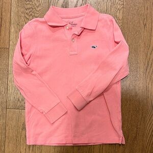 Vineyard Vines Kids Polo in pink